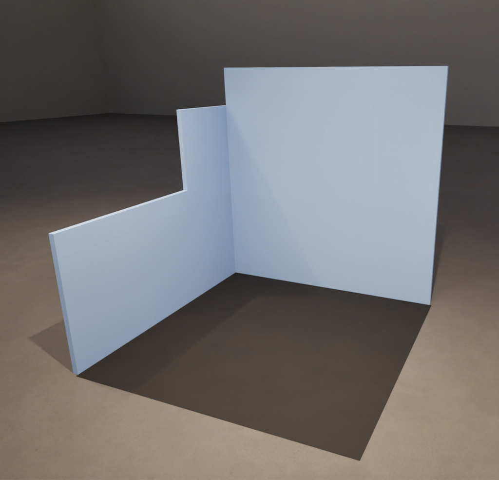 Small stand by wall (3x3m)