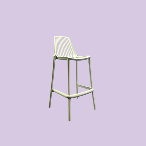 [1962] Bar stool Line - White